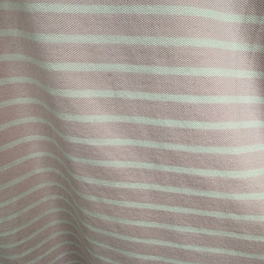 Ralph Lauren Vintage Pink & White Knit Oxford Polo 2XLT